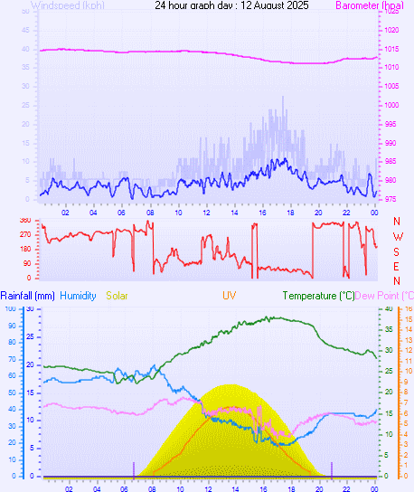 24 Hour Graph for Day 12
