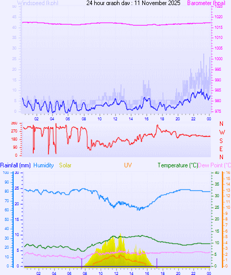 24 Hour Graph for Day 11