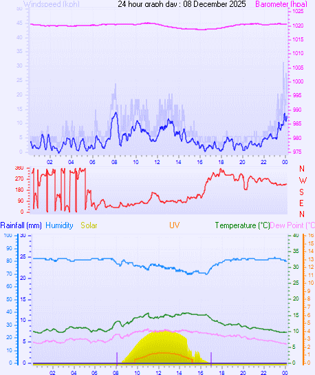 24 Hour Graph for Day 08