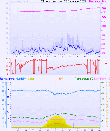 24 Hour Graph for Day 12